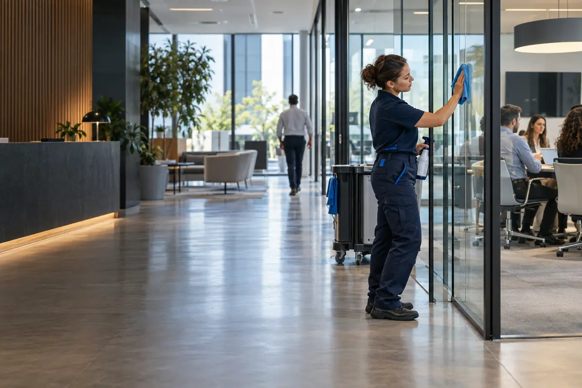Bureaux et espaces collaboratifs entretenus par AskUs Propreté