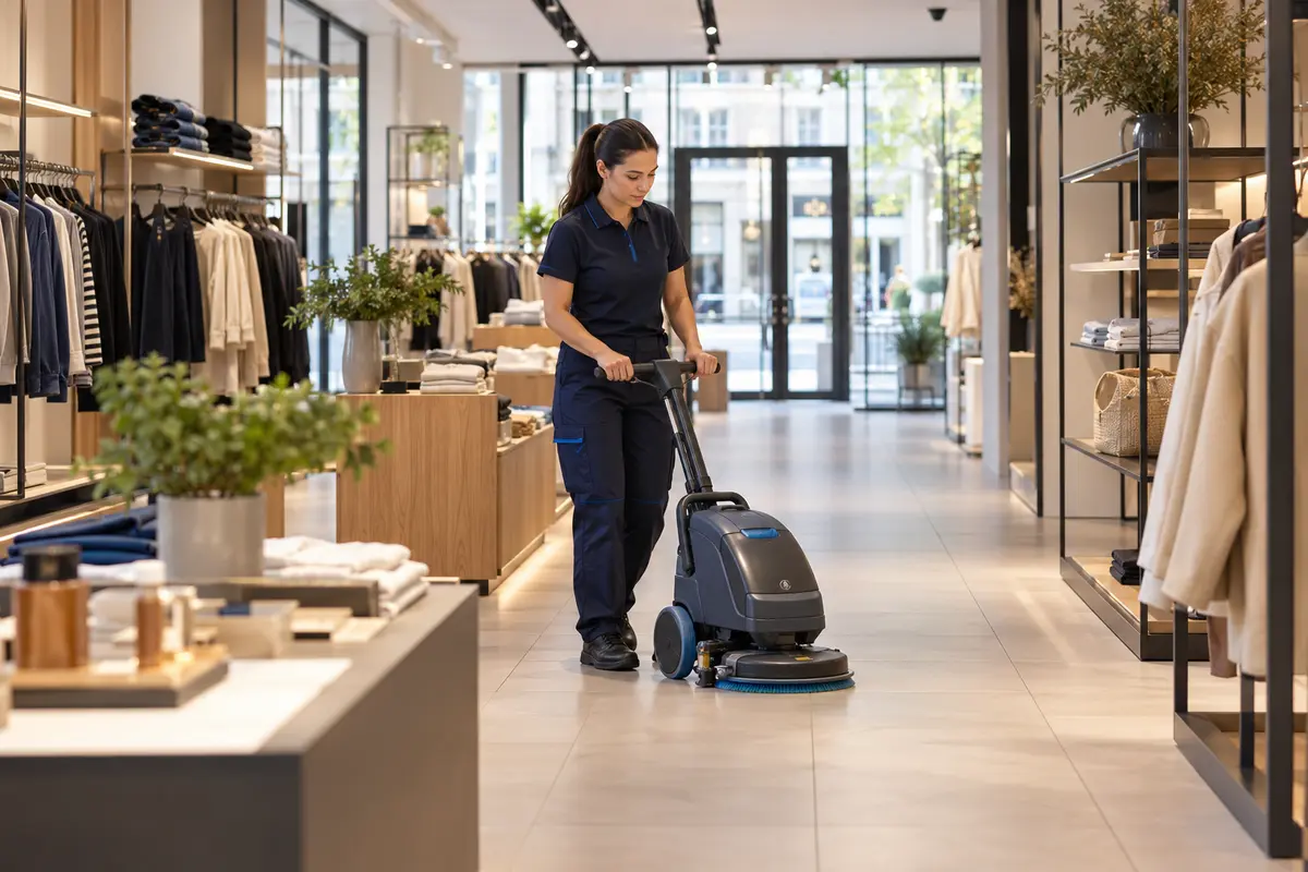 Entretien de commerces et espaces retail