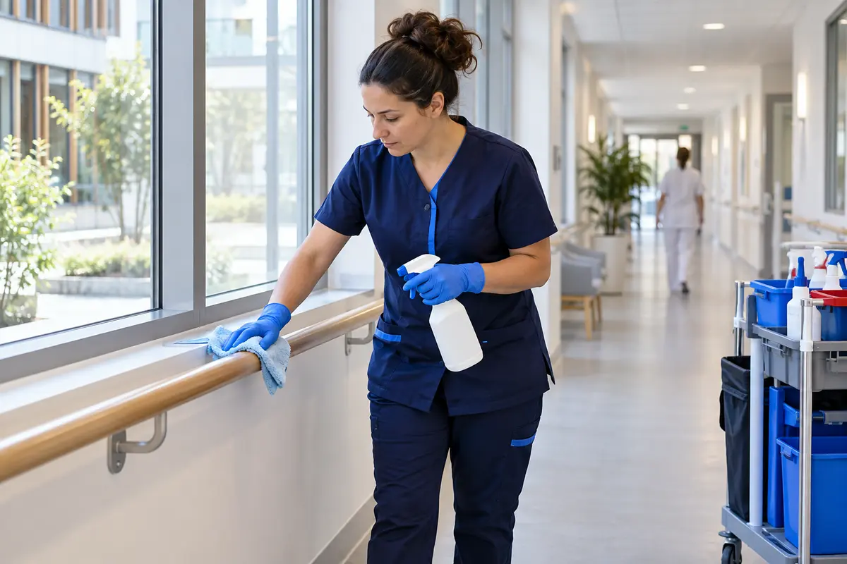 Entretien et désinfection dans un environnement de santé